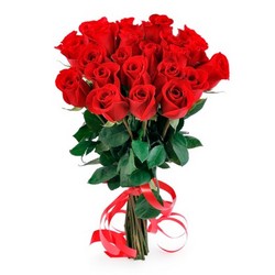 №9.......букет 25 красных роз .......(розы красные сорт Эксплорер 25шт,лента атласная красная.6000р)